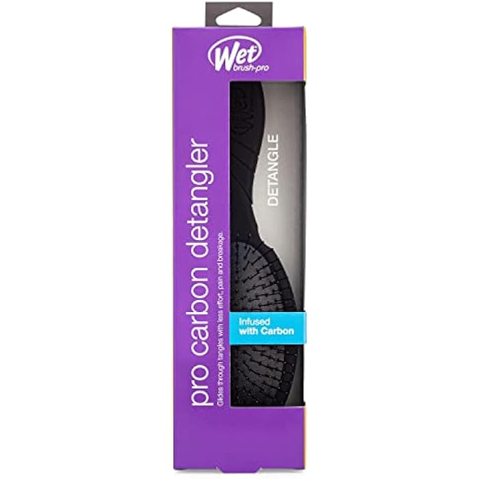 Wet Brush Pro Carbon Detangler Hair Black - Image 4